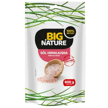 Sól Himalajska Różowa Gruba 600 g - Big Nature