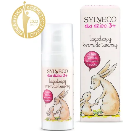 Łagodzący Krem do Twarzy Dla Dzieci 3+ 50 ml - SYLVECO - Przecena Krótka Data Minimalnej Trwałości