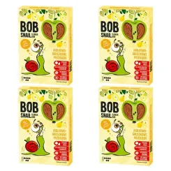 4 x Przekąska Jabłkowo - Gruszkowa z Owoców Bez Dodatku Cukru 60 g - Bob Snail