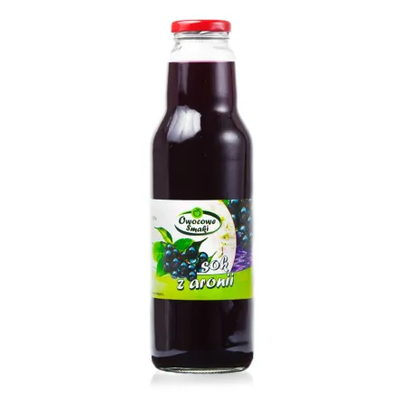 Sok z Aronii Bio 750 ml - Owocowe Smaki - Przecena Krótka Data Minimalnej Trwałości