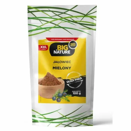 Jałowiec Mielony 100 g - Big Nature - Przecena Krótka Data Minimalnej Trwałości