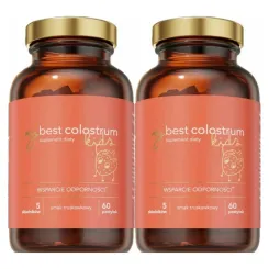 2 x MyBestCOLOSTRUM Kids Pastylki Pudrowe o Smaku Truskawkowym 60 Sztuk - MyBestPharm