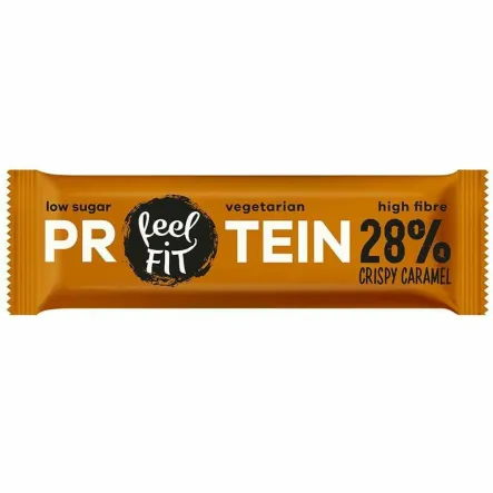 Baton Proteinowy 28% Chrup Carmel 40 g - Feel Fit (data: 10.04.2025)