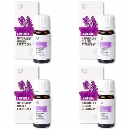 Zestaw 4 x Naturalny Olejek Eteryczny Lawendowy 10 ml - Naturalne Aromaty