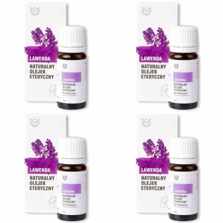 Zestaw 4 x Naturalny Olejek Eteryczny Lawendowy 10 ml - Naturalne Aromaty