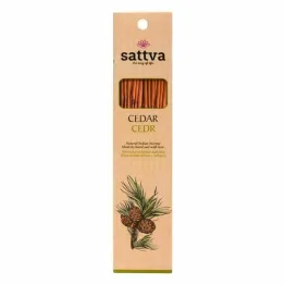 Kadzidło Indyjskie - Cedr 15 Sztuk (30 g) - Sattva