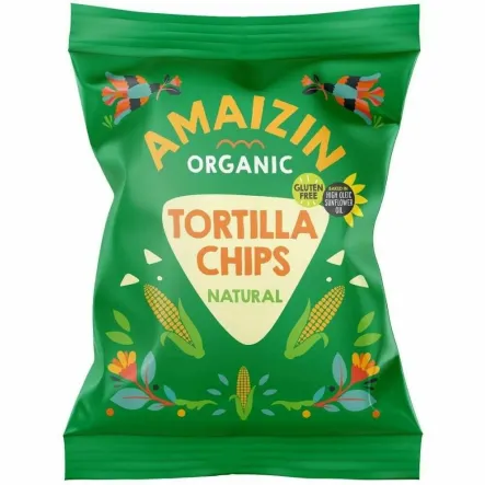Chipsy Kukurydziane Solone Bezglutenowe Bio 75 g - Amaizin