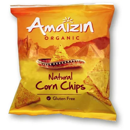 Chipsy Kukurydziane Solone Bezglutenowe Bio 75g Amaizin
