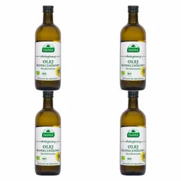 4 x Olej Słonecznikowy do Smażenia BIO 1 l - EkoWital