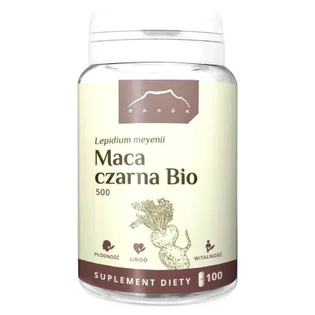 Maca Czarna Bio 100 Kapsułek - Nanga - Wyprzedaż
