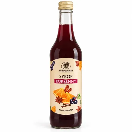 Syrop Korzenny z Pomarańczą 500 ml - Z Domu Rembowskich