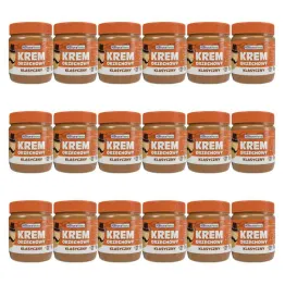 18 x Krem Orzechowy Klasyczny 100% Bez Dodatku Soli i Cukru 340 g - NaturAvena