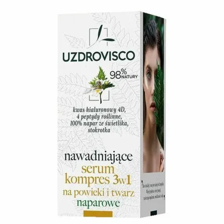 Serum Kompres 3w1 Na Powieki i Na Twarz Nawadniające Naparowe 50 ml - Uzdrovisco