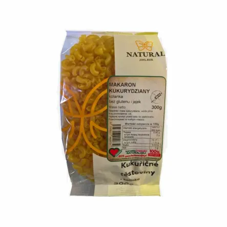 Makaron Kukurydziany Kolanka Bezglutenowy 300 g Natural