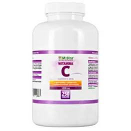 Witamina C Bioflawonoidy Cytrusowe Róża 250 Tabletek 1000 mg MyVita