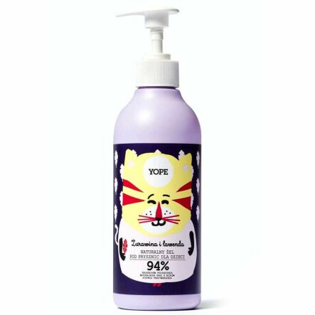 Żel pod Prysznic Dla Dzieci Żurawina i Lawenda 400 ml - Yope