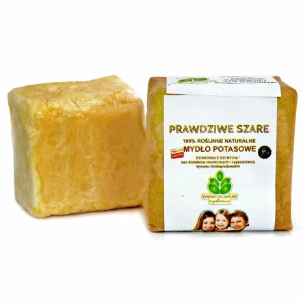 Mydło Naturalne Potasowe Prawdziwe Szare 100 g - Mydlarnia Powrót do Natury