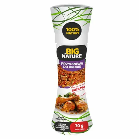 Przyprawa do Drobiu Młynek 70 g - Big Nature - Przecena Krótka Data Minimalnej Trwałości