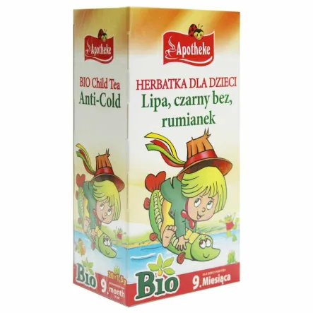 Herbatka Dla Dzieci Przy Przeziębieniu Bio 20x 1,5 g - Apotheke