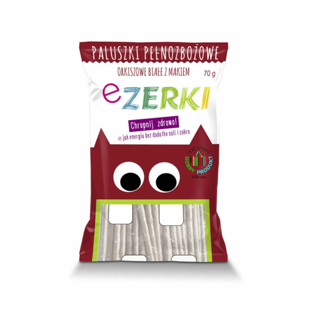 Paluszki Orkiszowe z Makiem 70 g - Ezerki