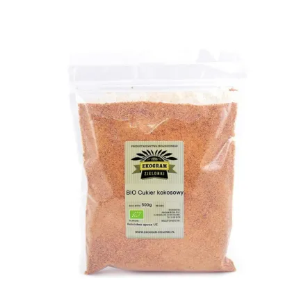 Cukier Kokosowy Bio 500g-Ekogram Zielonki