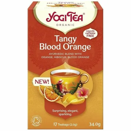 Herbatka Orzeźwiająca Czerwona Pomarańcza Bio 34 g (17x 2 g) - Yogi Tea