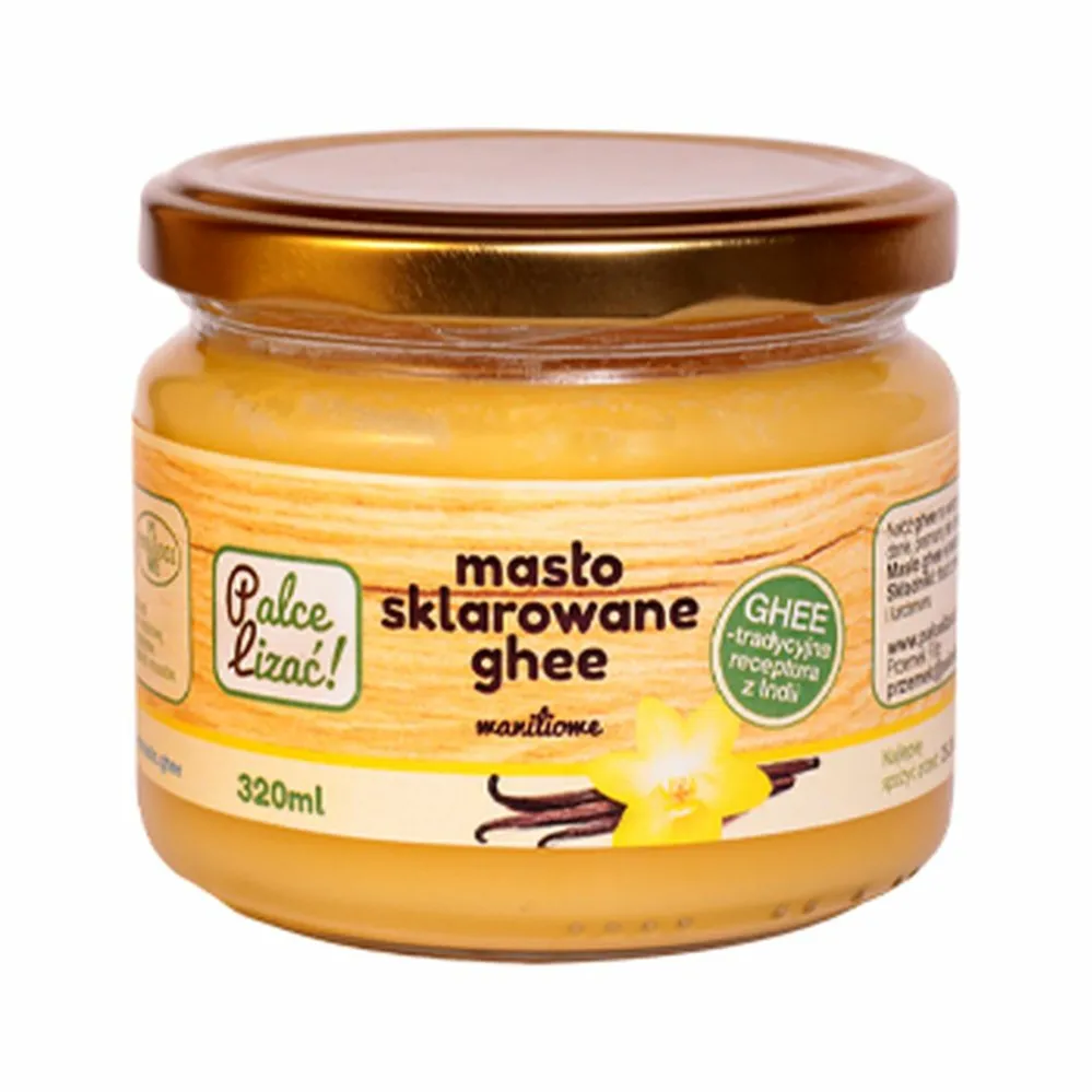 Masło Sklarowane Ghee Waniliowe 320 ml - Palce Lizać