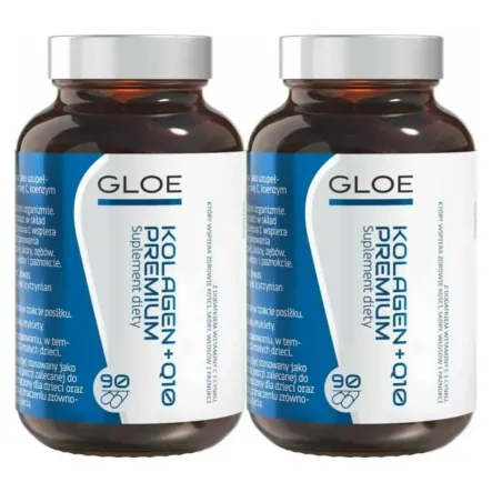 2 x Kolagen + Q10 Premium 90 Kapsułek - Gloe