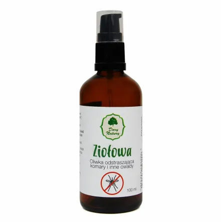 Oliwka Odstraszająca Komary i Inne Owady Ziołowa 100 ml - Dary Natury 