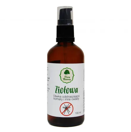 Oliwka Odstraszająca Komary i Inne Owady Ziołowa 100 ml - Dary Natury 