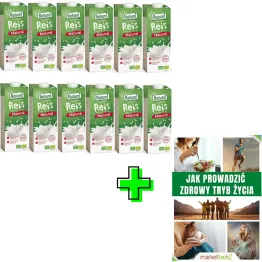 Zestaw 12 x Napój Ryżowy Bezglutenowy Bio 1L- UHT Natumi+ ePoradnik: Jak Prowadzić Zdrowy Tryb Życia