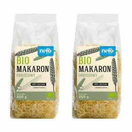 2 x Makaron Orkiszowy Nitki Złociste z Kurkumą Bio 250 g - Niro