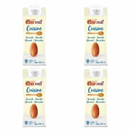 4 x Śmietanka Migdałowa UHT Bio 200 ml - Ecomil