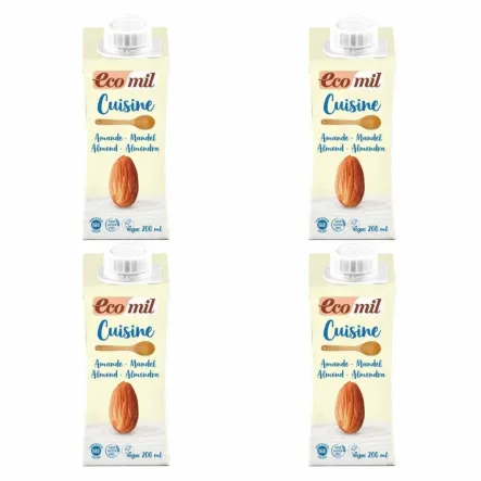 4 x Śmietanka Migdałowa UHT Bio 200 ml - Ecomil