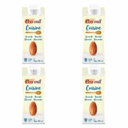 4 x Śmietanka Migdałowa UHT Bio 200 ml - Ecomil