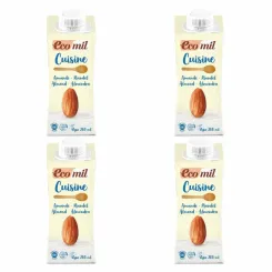 4 x Śmietanka Migdałowa UHT Bio 200 ml - Ecomil