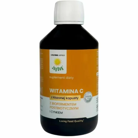 Witamina C z Biofermentem Postbiotycznym i Cynkiem w Płynie 300 ml - Joy Day