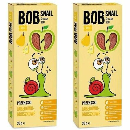 2 x Przekąska Jabłko-Gruszka 30 g Bob Snail