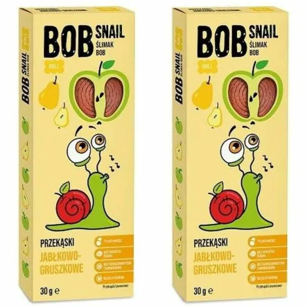 2 x Przekąska Jabłko-Gruszka 30 g Bob Snail
