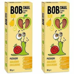 2 x Przekąska Jabłko-Gruszka 30 g Bob Snail