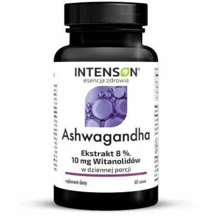 Ashwagandha Ekstrakt 8% 60 Tabletek - Intenson