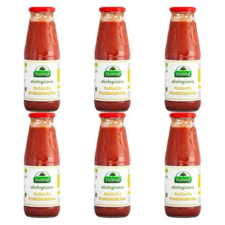 6 x Passata Pomidorowa Bio 680 g EkoWital