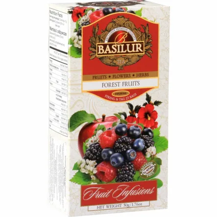 Herbata Owocowa w Saszetkach FOREST FRUITS 50 g (25x 2 g) - BASILUR