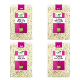 Zestaw 4 x Płatki Owsiane Bio 1 kg  - Bio Planet