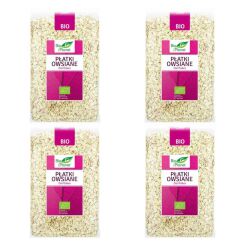 Zestaw 4 x Płatki Owsiane Bio 1 kg  - Bio Planet