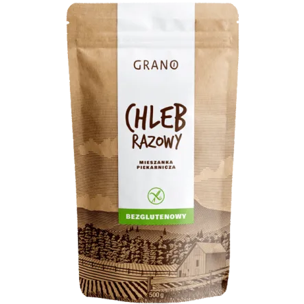 Chleb Razowy Bezglutenowy Mieszanka Piekarnicza 500 g - Grano