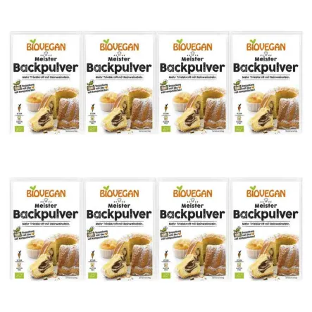 8 x Proszek Do Pieczenia Bezglutenowy Bio 51 g (3x 17 g) - Biovegan