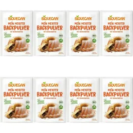 8 x Proszek do Pieczenia Bezglutenowy Bio 51 g (3 x 17 g) - Biovegan