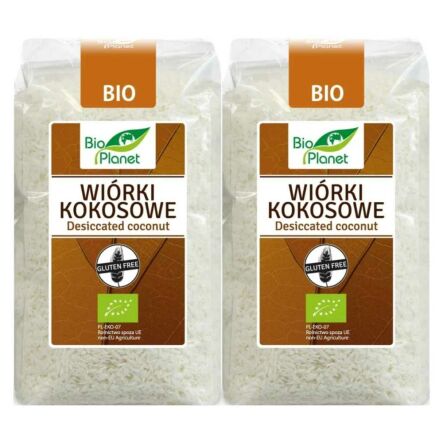 2 x Wiórki Kokosowe Bezglutenowe Bio 200 g - Bio Planet