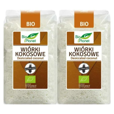 2 x Wiórki Kokosowe Bezglutenowe Bio 200 g - Bio Planet